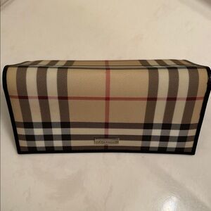 Burberry Beige Plaid Clutch